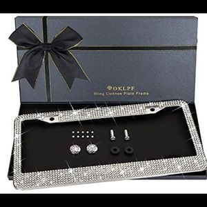 Bling license plate frame